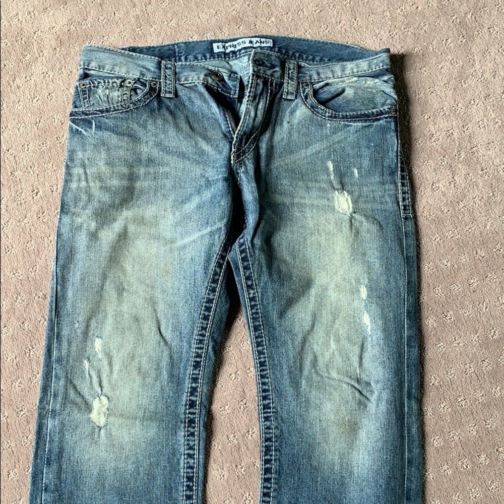 Express men’s Rocco slim fit straight leg 33/30